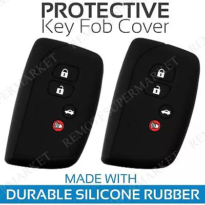 2 Key Fob Cover For 2013-2017 Lexus LS460 Remote Case Rubber Skin Jacket • $9.95