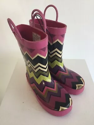 Girls Missoni For Target ZigZag Rain Boots Size M New Without Box/Tags • $20