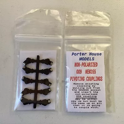 £8.50 • Buy Railway 009 COUPLER Magnetic PIVOTING 5 PAIRS Of Std COUPLINGS For Nem355 Pocket