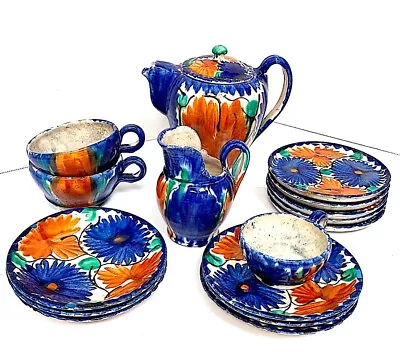 Vintage Mexican Pottery Oaxaca Dripware Coffee Tea Chocolate Collection • $225