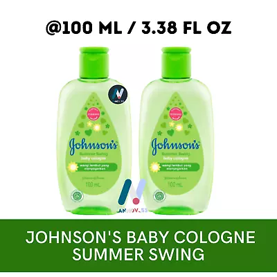 2X 100ml JOHNSON'S Baby Cologne Summer Castor Oil Soothing Cool Soft Scent • £40.45