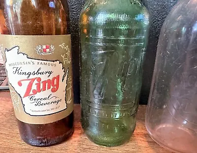 GREAT Lot Of 4 Antique Vintage Bottles 7up Coca-Cola Citrate Magnesia ZING • $4.50