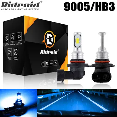 9005 LED Headlight Super Bright Bulbs Kit Blue 8000K 8000LM High/Low Beam Lamp • $11.99