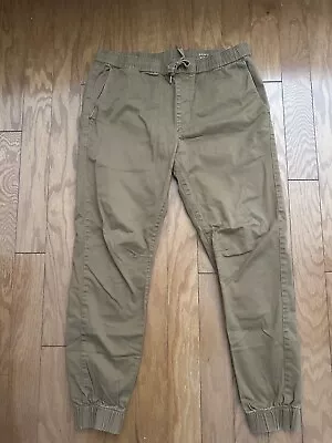 Bullhead Denim Co Skinny Men's Pants Size M Tan California Republic Drawstring • $9.99