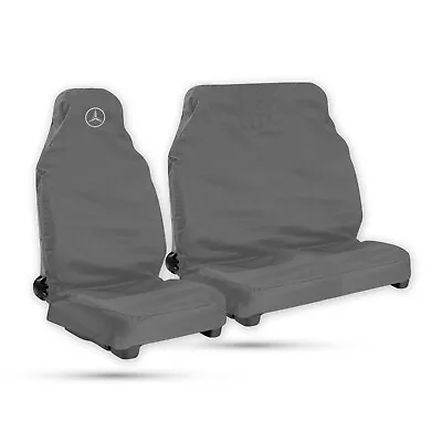 For Mercedes Benz Vito Van 2+1 Seat Cover Waterproof Grey Drivers Side Logo • $41.65