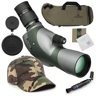 $699 • Buy Vortex Optics Razor HD 11-33x50 Straight Spotting Scope W/ CF Hat And Pen Bundle