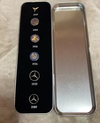 Mercedes-Benz Official Logo 80 Year Anniversary 1909-1989 Set 6 Pins Collectible • $55