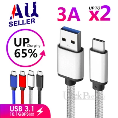 $9.99 • Buy USB 3.1 Type-C USB-C Data Charger Cable For Samsung S23 S22 S21 A53 A23 A13 A33