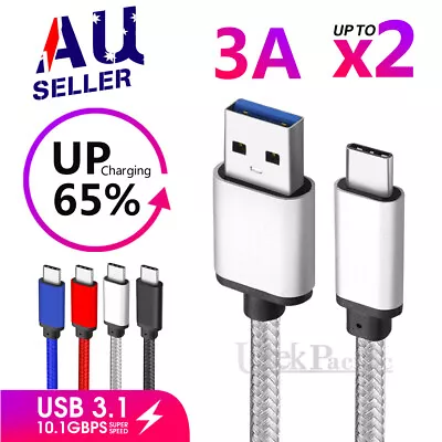 USB 3.1 Type-C USB-C Data Charger Cable For Samsung S23 S22 S21 A53 A23 A13 A33 • $5.99