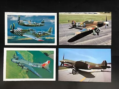 Lot Of 11- Military Aircraft Postcards- WWII And Later/F-16/Shuttle • $11.75