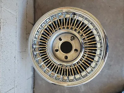 Vintage CRAGAR 15x7 5 LUG WIRE BASKET WHEELS MOPAR FORD • $149.95