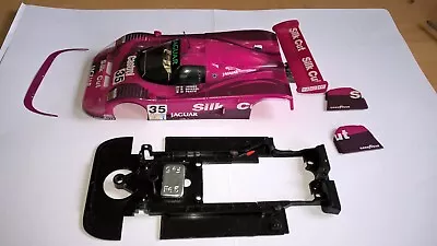 Scalextric Slot.it Jaguar XJR 12/9 Body & Underpan SILK CUT Ex Racer V/G Used • £5