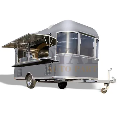 Curved Stainless Steel Customized Enclosed Mobile Concession Food VendingTrailer • $18748.50