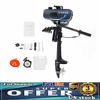 2 Stroke 3.5HP Outboard Motor Fishing Boat Engine W/ CDI Water Cooling System US • $209