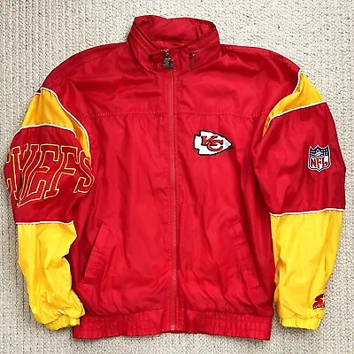 Vtg 1993 Kansas City Chiefs Nfl Football Starter Jacket Full Zipper Mens Medium • $149.99