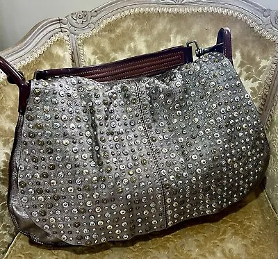 Campomaggi Italian Designer Leather Studded Bag • $650