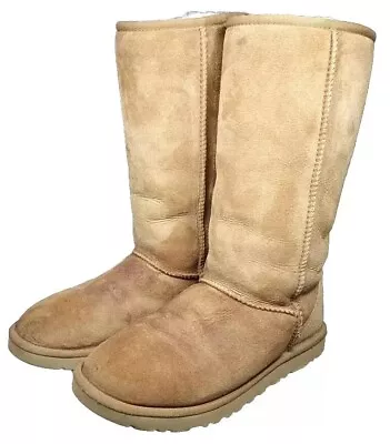 Authentic Women UGG Classic Tall Boot Chestnut Size 8 • $45