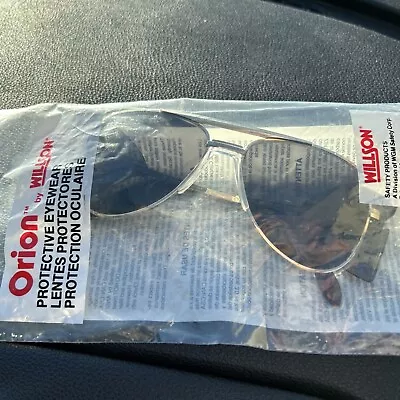 Vintage Z87 Orion By Willson - Gold Metal Aviator Safety Sunglasses New In Pack • $29