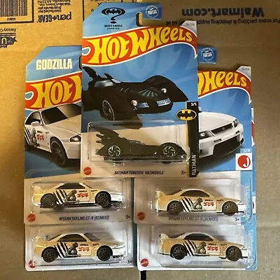 2024 Hot Wheels Nissan Skyline GR-R R33 Lot Of 4 + Batmobile Treasure Hunt - • $10