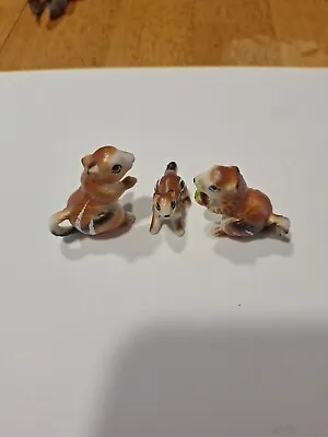 Vintage Bone China Miniatures Animal Figurines • $20