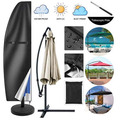 £7.59 • Buy Parasol Banana Umbrella Cover Waterproof Cantilever Outdoor Garden Patio Shield