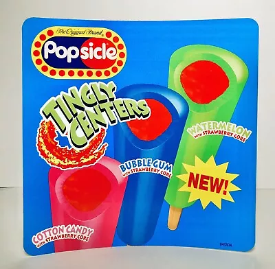 Vintage 1999 Popsicle TINGLY CENTERS Ice Cream Truck Vinyl Decal BUBBLE GUM • $8