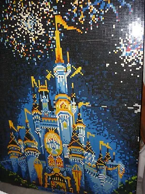 $450 • Buy HUGE LEGO Disney World Castle Mural NEARLY 4 Feet By 5 Feet, ONLY 3 EVER MADE!