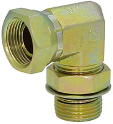 SAE 6 Male X 3/8  NPT Female Swivel 90 Degree Elbow Adapter 9-6901-6-6 • $3.30