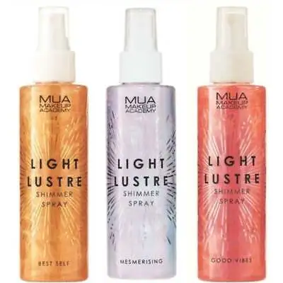 MUA Light Lustre Shimmer Spray 150ml - Choose Your Shade • £6.99