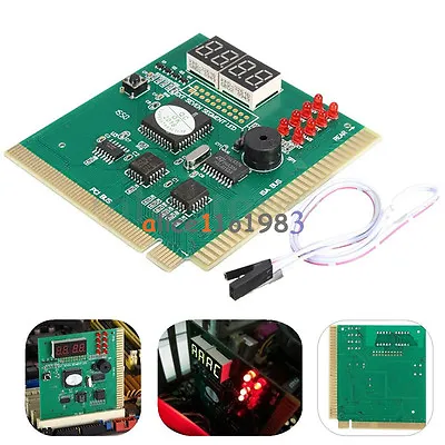 Digital LED 4 Analysis Diagnostic Tester POST Card PCI PC Analyzer Motherboard • $6.02