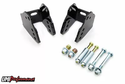 UMI 78-88 G-Body Rear Lower Control Arm Relocation Bracket- Bolt In BLACK 3018-B • $139.99