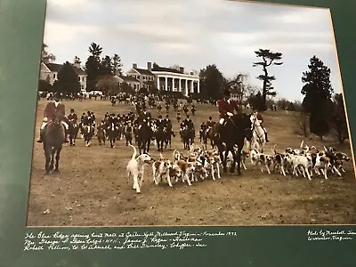 Famous Photographer MARSHALL P HAWKINS Photograph Carter Hall  VA. FOXHUNTING • $1249.99