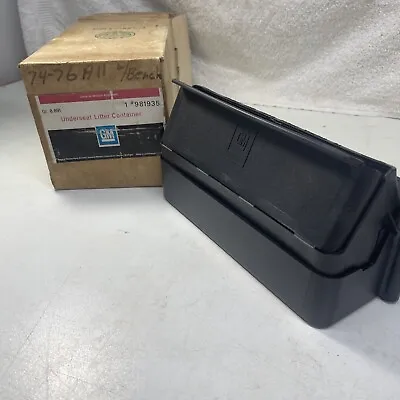 $59.95 • Buy 1970’s GM Accessory Bench Seat Litter Container Chevrolet Buick Olds Pontiac