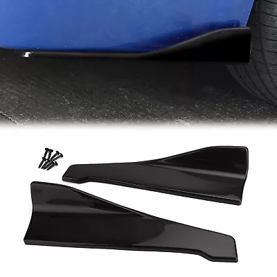 48cm Skirt Spoiler Rear Lip /Side Extension Rocker Splitters Winglet Wings Blk S • $59.38