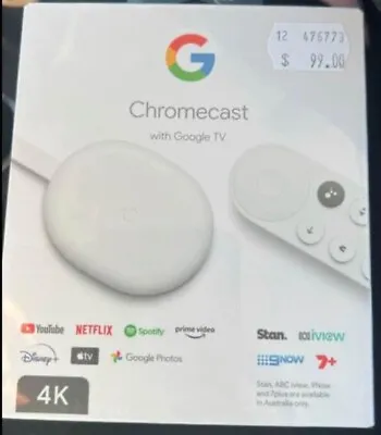Chromecast With Google TV (4K) • $60