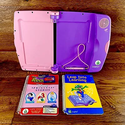 Leapfrog LeapPad Computer Toy Leap Into Learning Disney Princess Stories Books • £24.99