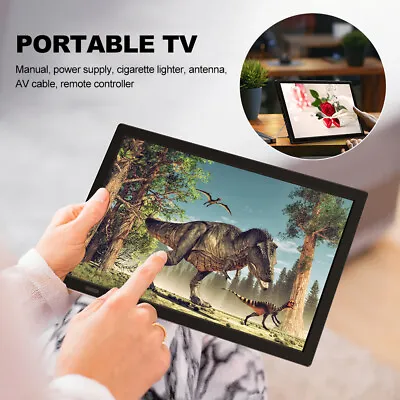 15.4  Inch 12V Volt Portable 1080P HD TV Freeview HDMI Digital Television Player • £105.99