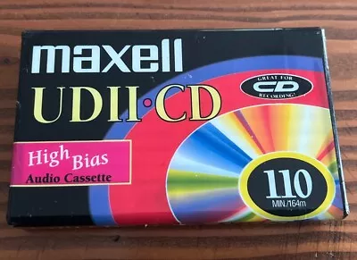 1 MAXELL UD II CD 110 High Bias Blank Audio Cassette Tape Sealed • $0.99