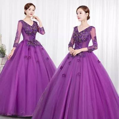 NEW Evening Formal Party Ball Gown Prom Bridesmaid Host Tutu Acting Dress QYHS09 • £58.66