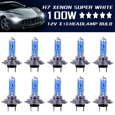 10x H7 100W 8500k Xenon White Headlight Effect Hid Bulbs 12V Car Bulbs Lamps TD • £10.30