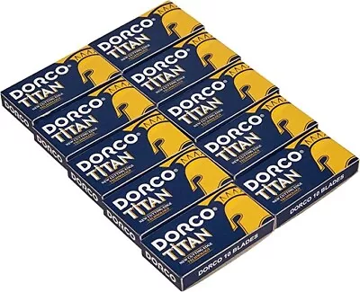 $8.99 • Buy 100 DORCO Titan Double Edge Razor Blades STL300 - Fast Shipping