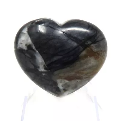 Picasso Marble Stone Heart #578 - 40mm X 35mm X 15mm Or 1.57  Pocket Stone • $9.95