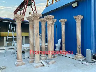 $9500 • Buy Beautiful Carved Marble Corinthian Columns - Jx141