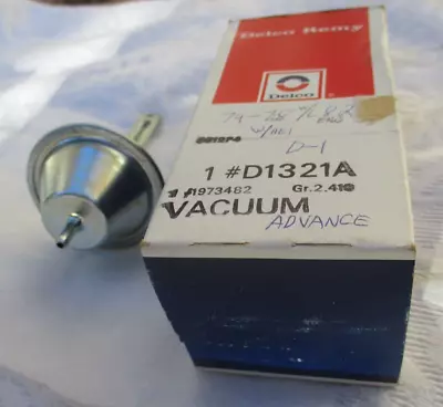 $65 • Buy NOS 1974 Z28 Camaro L82 350 HEI Distributor VACUUM ADVANCE Control 74 Orig GM !