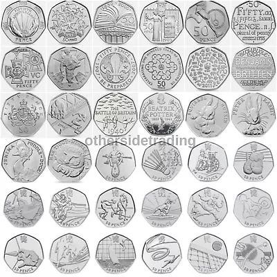 £20.95 • Buy Rare & Valuable UK 50p Coins Fifty Pence Circulated Beatrix Potter Olympics WWF