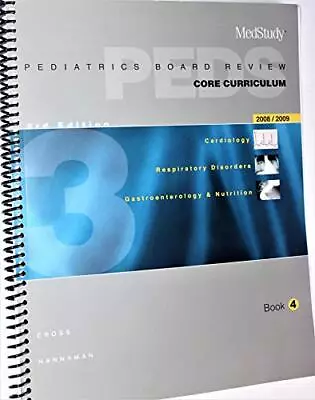 PEDIATRICS BOARD REVIEW CORE CURRICULUM By Medstudy *Excellent Condition* • $12.95