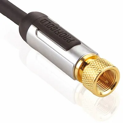 £9.99 • Buy F-Type Male Lead  Flylead 10 Mtr Length Cable Satellite Top Brand Plug/Plug 