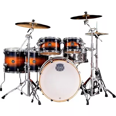 Mapex Armory Series 6-Piece Studioease Shell Pack Fast Toms W/22  Bass C Burst • $999.99