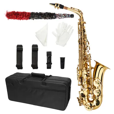  Midrange E Sax Lacquer Gold+Box Glove Cleaning Cloth Lubricant Cleaning Brush  • $229