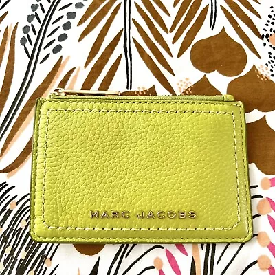 $54.99 • Buy Marc Jacobs The Groove Simple Top Zip Leather Wallet Card Holder Coin Purse
